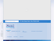 Tablet Screenshot of miamiokchamber.com